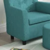 Aiyaplay kinderstoel kinderbankje met voetenbankje 45 x 43 x 50,5 cm vanaf 18 maanden eucalyptushout in blauw, comfortabele kindermeubels voor kinderkamer 10