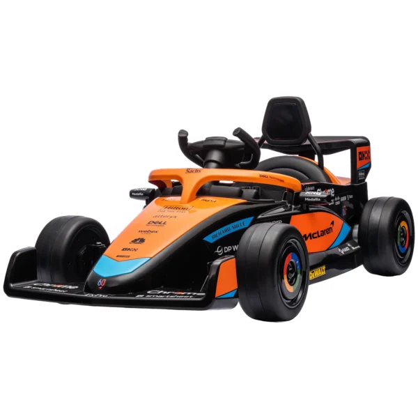 Aiyaplay mclaren kinderauto, met 2 versnellingen, 2 motoren, afstandsbediening, mp3 usb, vering, claxon, voor kinderen van 3 5 jaar, draagvermogen 30 kg, oranje 1
