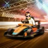 Aiyaplay mclaren kinderauto, met 2 versnellingen, 2 motoren, afstandsbediening, mp3 usb, vering, claxon, voor kinderen van 3 5 jaar, draagvermogen 30 kg, oranje 2