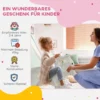 Aiyaplay schommeldier schommelelfant met geluidsfunctie en handvatten, baby schommeldier met pluche uiterlijk, voor 2 4 jaar kinderen, grijs 6