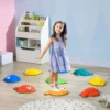 Aiyaplay stapelspeelgoed, rivierstenen, 9 delig. balanceerstenen voor kinderen, antislip stapelstenen, stapstenen tot 80 kg, kleurrijk 2
