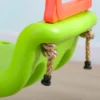 Baby schommel indoor, met veiligheidsgordel, tot 70 kg, verstelbare touwlengte, peuterschommel, groen 10