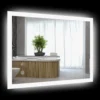 Badkamerspiegel met led verlichting 70x50 cm, touchschakelaar, geheugenfunctie, anti condens, 3 lichtkleuren, ip44 waterdicht 1