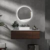 Badkamerspiegel met verlichting Ø60 cm, wandspiegel met 3 lichtkleuren, ip44, touch schakelaar, geheugenfunctie, anti condens 2