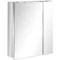 Badkamerspiegelkast met 3 binnenplanken, dubbele deur hangkast, wandkast voor badkamer, zilver, 54x13x60cm 1