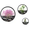 Bloempotten set van 3 wand plantenbakken voor vetplanten & cactussen, wandvaas van staal in zwart, ideaal voor tuin & woonkamer 1