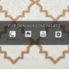 Buitentapijt weerbestendig omkeerbaar tapijt 182x274cm met draagtas bruin crèmewit ideaal voor tuin camping 7