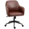 Bureaustoel bureaustoel met kantelfunctie in hoogte verstelbaar 93 101 cm tot 120 kg belastbaar kunstleerlook bruin 1