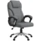 Bureaustoel ergonomische computerstoel met kantelfunctie hoogteverstelbare hoofdsteun armleuningen grijs linnenlook 66x75x110 120cm voor comfortabel werken 1