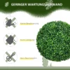 Buxus bol set 2 delige set kunstmatige planten met uv bescherming voor binnen en buitenruimte groen 7