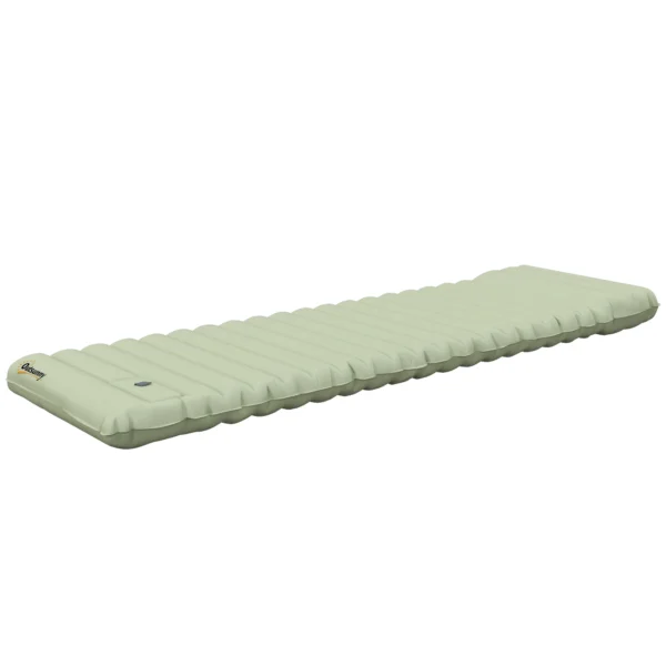 Camping isolatiemat waterafstotend luchtmatras met voetpomp draagtas groen tot 80kg voor outdoor avontuur 1
