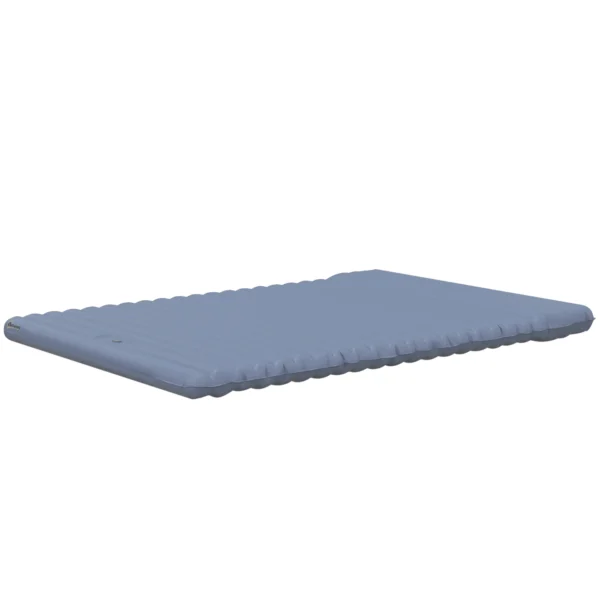Camping zelfopblaasbare luchtmatras voor 2 personen tot 150 kg met voetpomp & draagtas, blauw 1