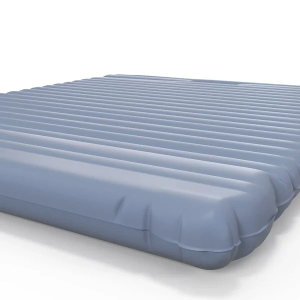 Camping zelfopblaasbare luchtmatras voor 2 personen tot 150 kg met voetpomp & draagtas, blauw 10
