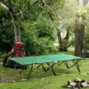 Campingbed voor 2 personen tot 136 kg belastbaar vouwbed met draagtas oxford groen zwart 193 x 125 x 40 cm voor outdoor avontuur 2