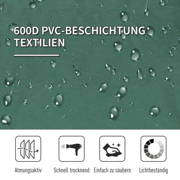 Campingbed voor 2 personen tot 136 kg belastbaar vouwbed met draagtas oxford groen zwart 193 x 125 x 40 cm voor outdoor avontuur 5