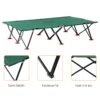 Campingbed voor 2 personen tot 136 kg belastbaar vouwbed met draagtas oxford groen zwart 193 x 125 x 40 cm voor outdoor avontuur 7