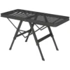 Campingtafel in hoogte verstelbaar klaptafel met metalen rooster opvouwbare tuintafel van aluminium licht multifunctionele tafel bijzettafel voor tuin balkon camping 90 x 40,5cm zwart 1