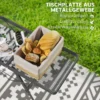 Campingtafel in hoogte verstelbaar klaptafel met metalen rooster opvouwbare tuintafel van aluminium licht multifunctionele tafel bijzettafel voor tuin balkon camping 90 x 40,5cm zwart 5