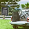 Campingtafel in hoogte verstelbaar klaptafel met metalen rooster opvouwbare tuintafel van aluminium licht multifunctionele tafel bijzettafel voor tuin balkon camping 90 x 40,5cm zwart 7