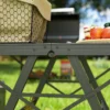 Campingtafel in hoogte verstelbaar klaptafel met metalen rooster opvouwbare tuintafel van aluminium licht multifunctionele tafel bijzettafel voor tuin balkon camping 90 x 40,5cm zwart 9