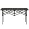 Campingtafel opklaptafel met oprolbare tafelblad x frame tuintafel van aluminium lichtgewicht 2 personen bijzettafel vouwtafel voor tuin balkon camping 95 x 55cm zwart 1