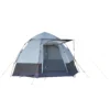 Campingtent 3 4 personen, gezinstent, koepeltent, 210t pu, staal, glasvezel, grijs+zwart, 240 x 240 x 195 cm 1