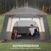 Campingtent voor 4 6 personen licht, stabiel waterdicht tunnel tent met luifel grondzeil zijdeur venster draagtas familietent tent voor camping reis tuin 7