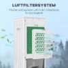 Draagbaar klimaatapparaat 3 in 1 65w voor 15 20㎡ met 3 modi en timerfunctie, mobiel met wielen en draaggreep, abs, wit 10