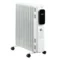 Draagbare olieradiator, 2290 2720w, 3 verwarmingsniveaus, 24 uurs timing, elektrische verwarming, verwarming op wielen, wit, staal 1