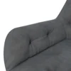 Draaistoel woonkamerstoel ergonomische bureaustoel fluweelachtig donkergrijs met verstelbare hoogte & comfortabele bekleding 10