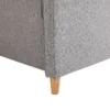 Dubbelbank comfortabele bank met afneembare kussens van linnen in lichtgrijs 141x65x78cm ideaal voor woonkamer 9