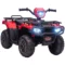 Elektrische kinderquad met led en muziek, elektrische auto, kinderrijtuig voor kinderen vanaf 3 jaar, kinder motorfiets, zwart+rood, 88 x 45 x 50 cm 1