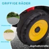 Elektrische tractor voor kinderen elektrische auto met aanhanger, afstandsbediening, mp3, koplampen, 3 6 km/u, rood 8