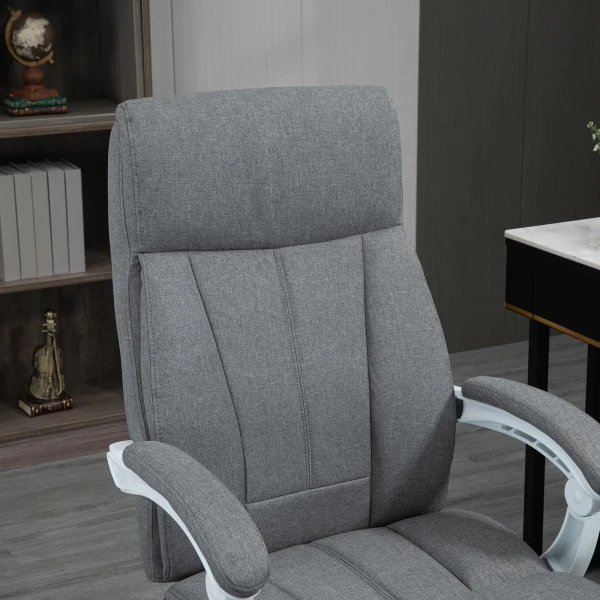 Ergonomische bureaustoel met verstelbare rugleuning 155° en ligfunctie, in hoogte verstelbaar voor comfort 10