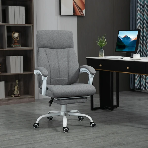 Ergonomische bureaustoel met verstelbare rugleuning 155° en ligfunctie, in hoogte verstelbaar voor comfort 2