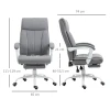 Ergonomische bureaustoel met verstelbare rugleuning 155° en ligfunctie, in hoogte verstelbaar voor comfort 4