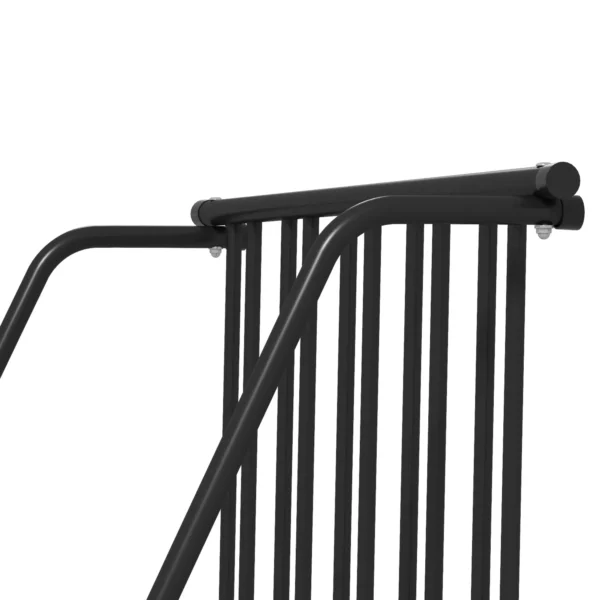 Fietsenrek meervoudig rek, weerbestendig, tot 3 fietsen, staal, zwart, 114x58x75cm 9