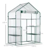 Foliekas bevaarbaar tomatenkas 142x73x195cm met 6 planken, transparant voor tuin & planten 4