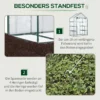 Foliekas bevaarbaar tomatenkas 142x73x195cm met 6 planken, transparant voor tuin & planten 7