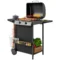 Gasgrill 7 kw grillwagen inkl 3 branders zijkoker rol drukreductor deksel gasslang 2 verwarmingszones thermometer zijplanken, bbq tuinbarbecue voor balkon, grill 107 x 54 x 96 cm 1