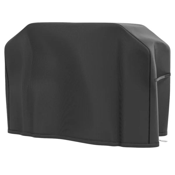 Grillhoes bbq beschermhoes weerbestendig met klittenbandsluitingen voor gasgrill 124x61x91cm oxford zwart 1