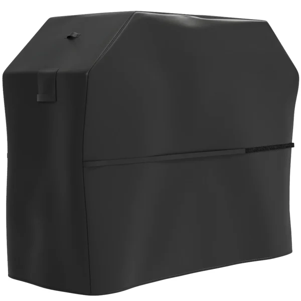 Grillhoes bbq hoes weerbestendig gasgrill afdekhoes met klittenbandsluitingen, 600d oxford, zwart, 147 x 61 x 122cm 10