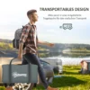 Groepstent voor 8 personen 4,90 x 3,05 x 2,25 m met waterkolom licht haak meshraam draagtas grondpennen polyester groen 8