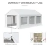 Groot feesttent 6x3m met afneembare zijwanden en ramen voor buiten evenementen, waterdicht en stabiel 6