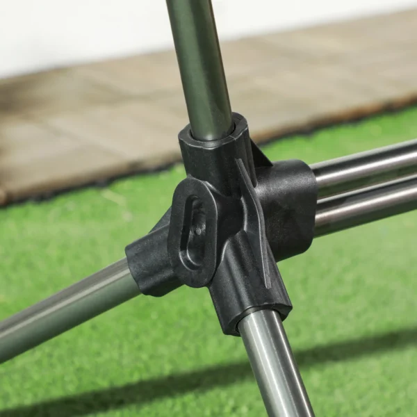 Hangmat campingstoel opvouwbare tuinstoel tot 120kg, zwart van oxford voor tuin & camping 10