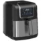 Heteluchtfriteuse 6,5 l 1700w, met 8 menu's, led display, anti aanbaklaag mand voor gezond olievrij koken, 36,5 x 29 x 33,8 cm 1