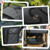 Hondenbuggy hondenwagen voor kleine honden & katten, huisdierwagen pet stroller, oxford donkergrijs, 76,5 x 52 x 95 cm 9
