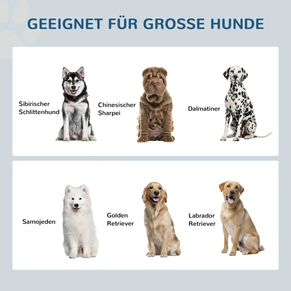 Hondenkom, 2 x 2l voerbak, verhoogde eetkom met lade, roestvrijstalen kom, voerstation voor grote honden, koffie 5