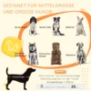 Hondenkooi, hondenhok, huisdierkooi met kussen, 2 sloten voor middelgrote honden, hondenbox met dubbele deuren, hondenhuis, grijs, 90 x 58 x 65 cm 5
