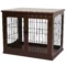 Hondenkooi voor thuis, afsluitbare hondenbox met 2 ingangen, hondenhuis voor kleine honden, bruin, 58,5 x 81 x 66 cm 1